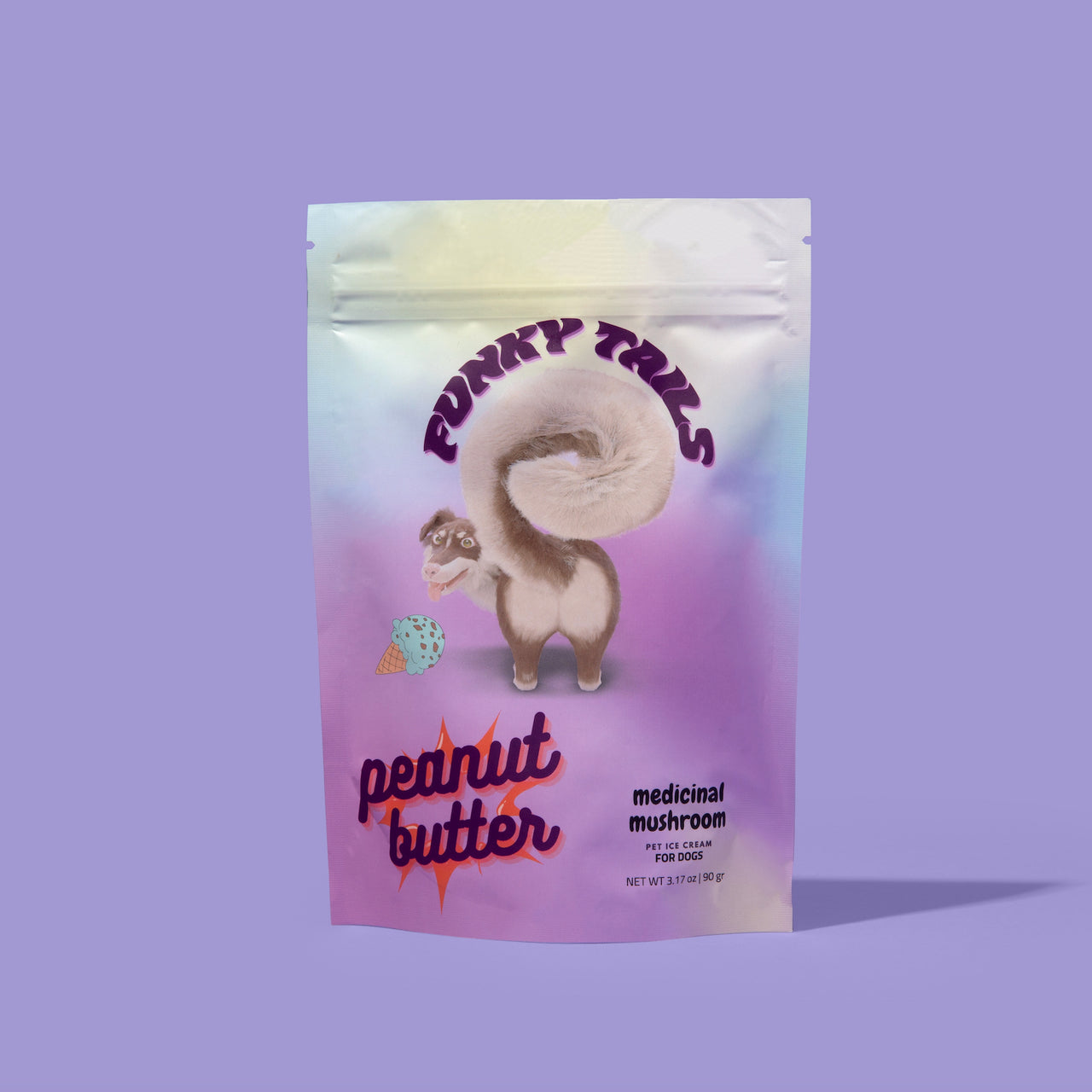 Funky Tails Peanut Butter Dog Ice Cream